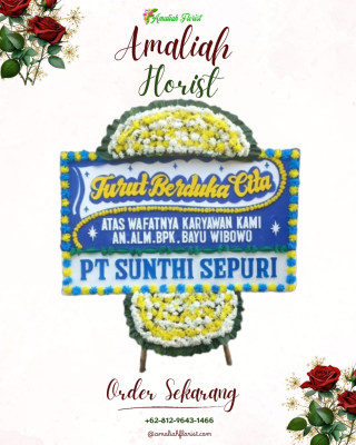 Papan Bunga Duka di Cibubur