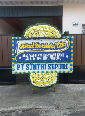 Papan Bunga Duka di Cibubur