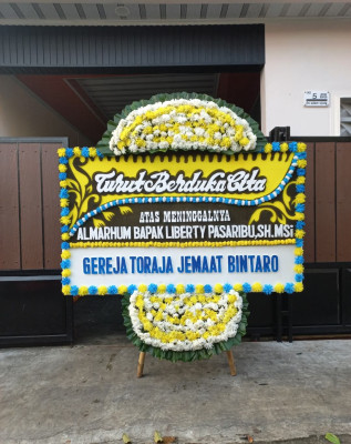 Papan Bunga Duka di Cibubur